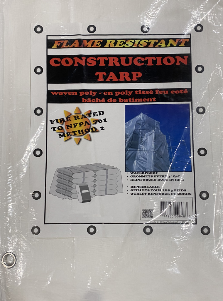 F.R. Construction Tarp - Cambridge Canvas Centre